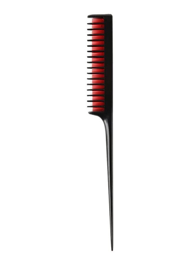 erioctry 3 Pcs Thickened Durable Tip Tail Combs Professional Hairdressing Tools for Styling Cutting Sectioning Home Salon(Black Red Blue) - Image 4